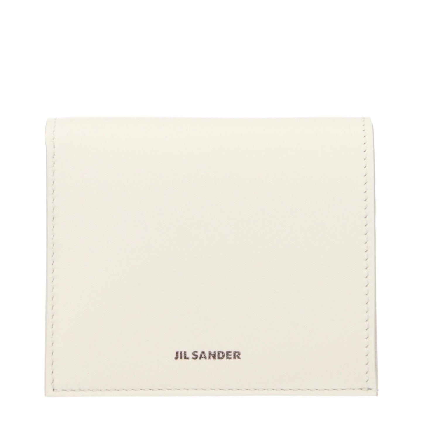 Wallet by Jil Sander for women in leather white showcases a distinguished silhouette, artfully capturing the essence of the distinguished Leather Wallet design with functional .