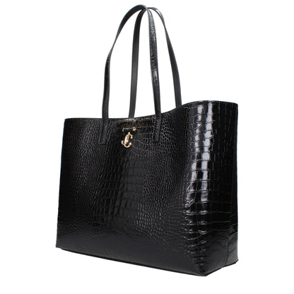 Shoulder Bag by Jimmy Choo for women in leather black features a effortless sophistication silhouette, secured by a with ample and versatile shoulder-strap for a effortless sophistication finish.