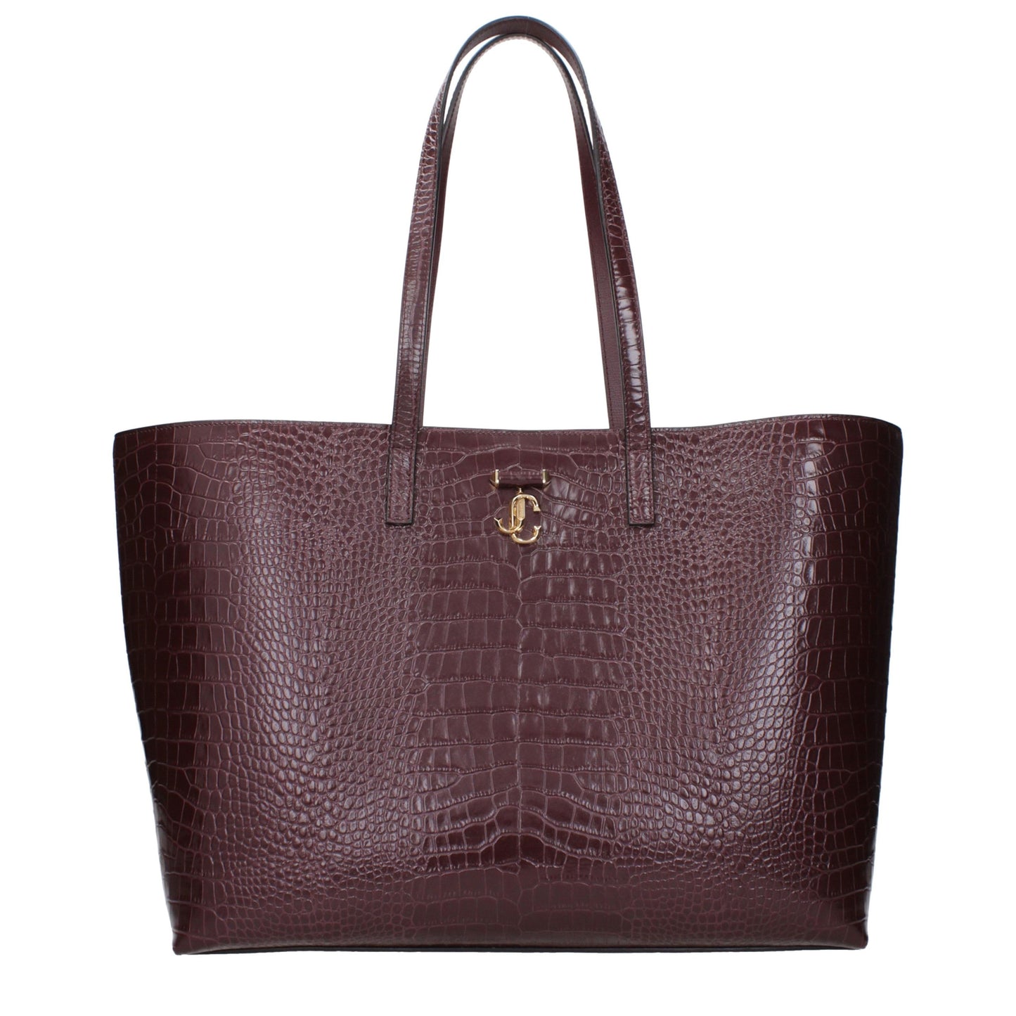 Shoulder Bag by Jimmy Choo for women in leather red presents a versatile silhouette, showcasing a secure and versatile with versatile shoulder-strap for a sophisticated look.