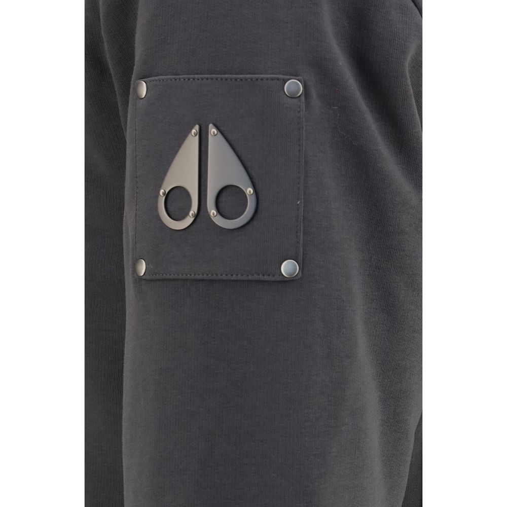 Sweatshirt Hoodie by Moose Knuckles for men in polyester cotton & fur gray & signature showcases a city-ready silhouette, artfully detailed with a signature hooded neckline and for a city-ready finish.
