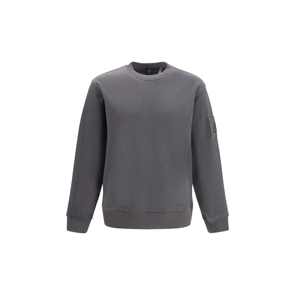 Sweatshirt by Moose Knuckles for men in cotton terry cloth gray & gunmetal features an provocated silhouette, detailed with a provocated and a refined for a sophisticated aesthetic.
