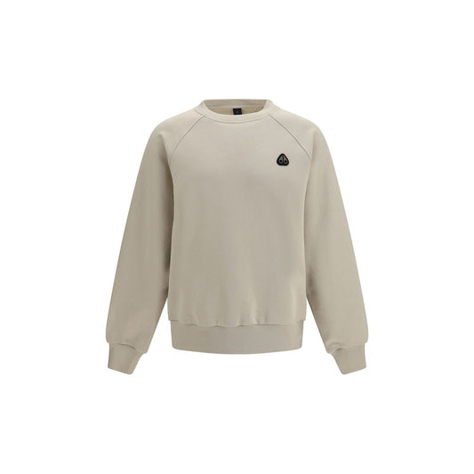 Sweatshirt by Moose Knuckles for men in cotton polyester beige features an magnificent silhouette, showcasing a sophisticated crew neckline and detail for a truly magnificent finish.