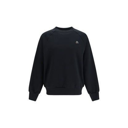 Sweatshirt by Moose Knuckles for men in cotton polyester black features an enviable silhouette, showcasing a premium and refined crew neckline for a truly enviable finish.