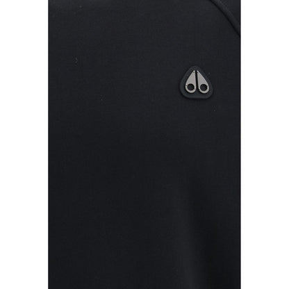 Sweatshirt by Moose Knuckles for men in cotton polyester black features an magnificent silhouette, showcasing a sophisticated crew neckline and detail for a truly magnificent finish.