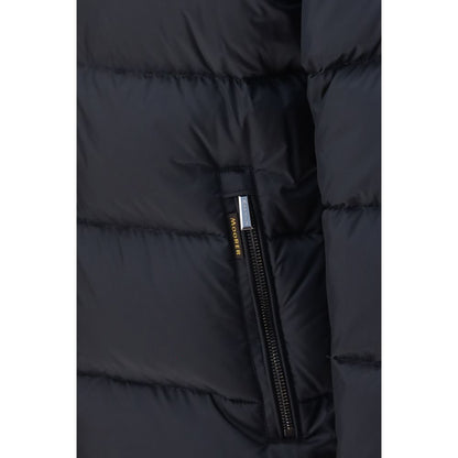 MooRER Men's Down Goose Padded Polyamide & Goose-Down Hooded Puffer Jacket - Blue