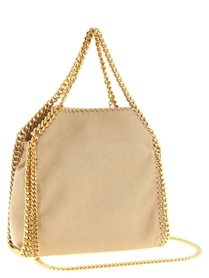 Mini Shoulder Bag by Stella McCartney for women in polyester leather beige & signature showcases a enviable silhouette, artfully detailed with a secure , organized , and versatile shoulder-strap & handle for a enviable look.