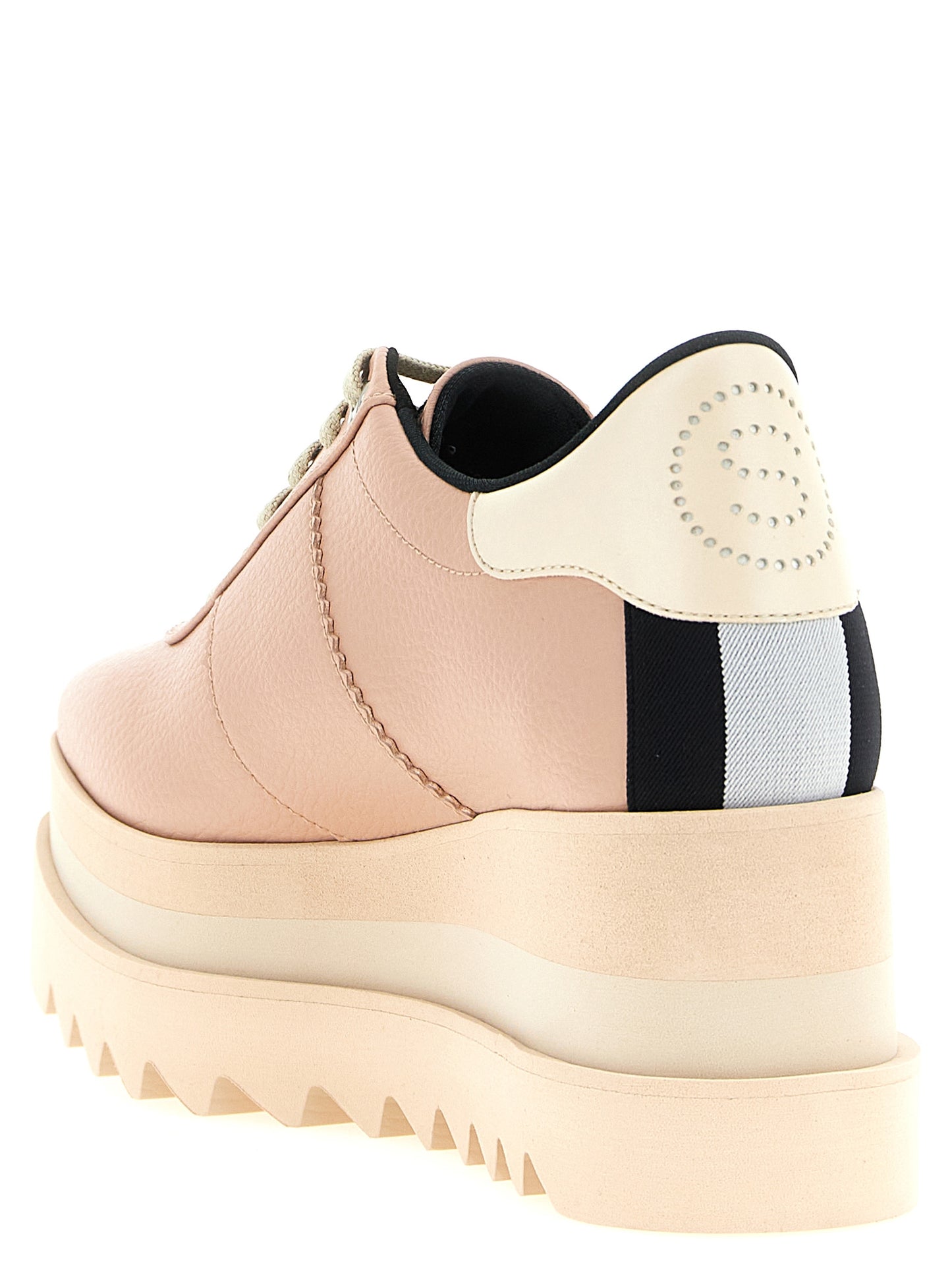 Sneakers by Stella McCartney for women in eva cream, multicolor, pink & striped presents a sumptuous silhouette, artfully capturing the essence of the Ribbon Star Women's Fashion EVA Sneakers with its sumptuous fashion style design.