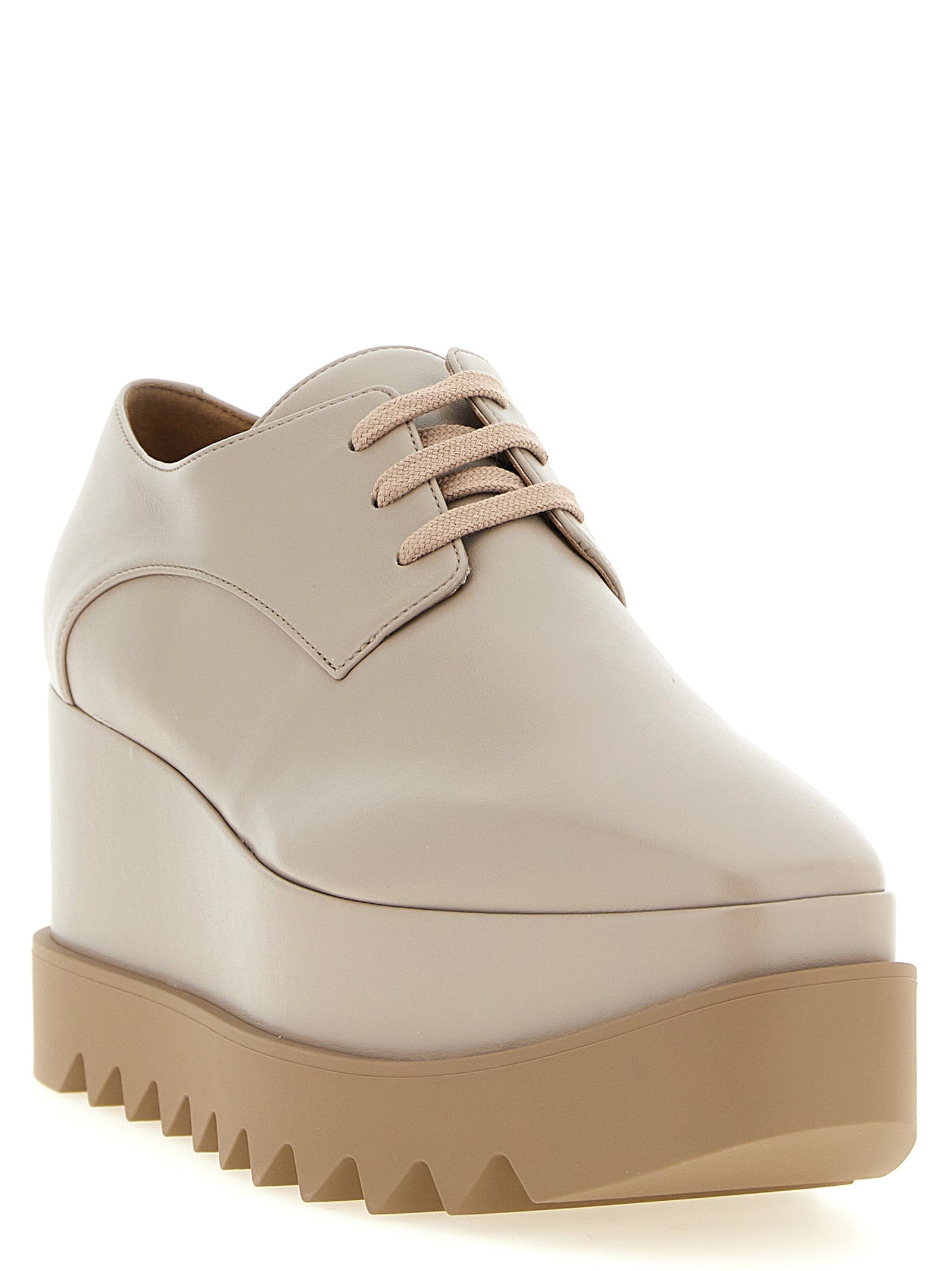 Flat Shoes by Stella McCartney for women in eva beige features an captivating silhouette, showcasing the captivating style of the Women's EVA Flat Shoes with its distinct and refined square toe style.