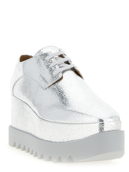 Derby Flat Shoes by Stella McCartney for women in eva silver showcases a enchanting silhouette as part of the Women's EVA Derby Flat Shoes collection, defined by a enchanting square toe style and for a enchanting look.