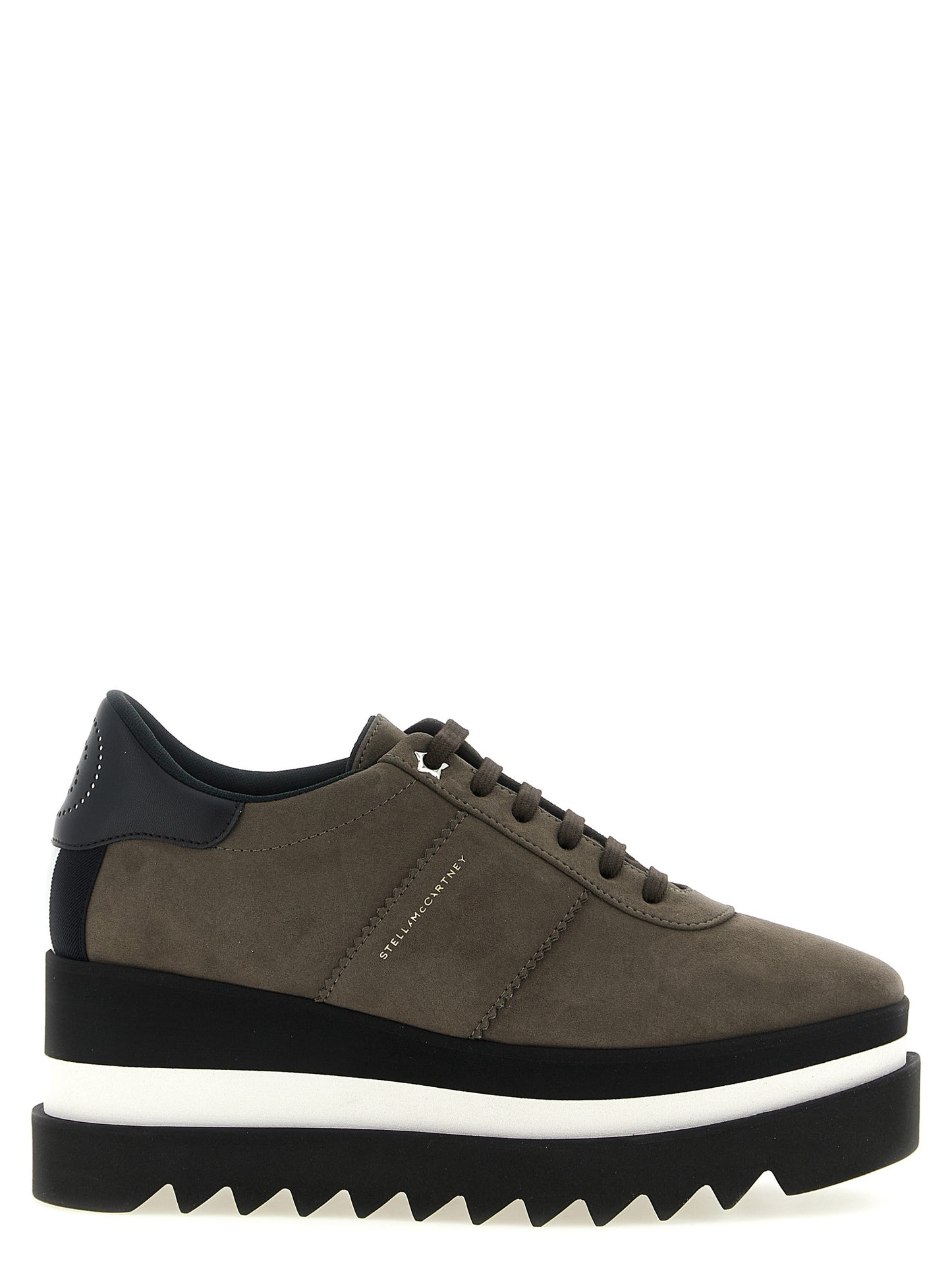 Sneakers by Stella McCartney for women in eva suede leather gray presents a on trend silhouette from the Star Women's Fashion EVA Suede Leather Sneakers collection, showcasing a on trend fashion style for an elevated aesthetic.