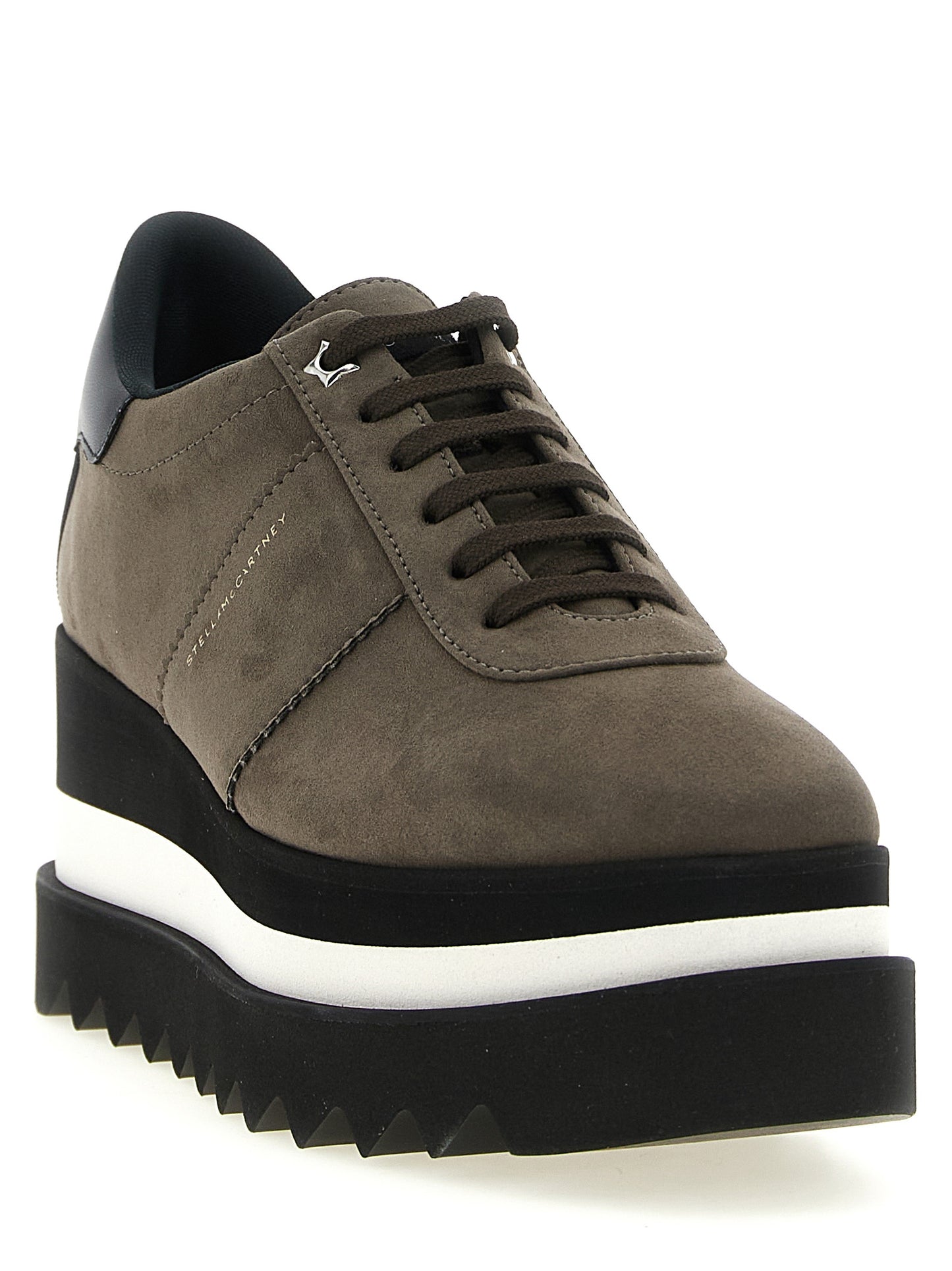 Sneakers by Stella McCartney for women in eva suede leather gray presents a impeccable silhouette as Star Women's Fashion EVA Suede Leather Sneakers, expertly defined by a impeccable fashion style for a impeccable, high-fashion look.