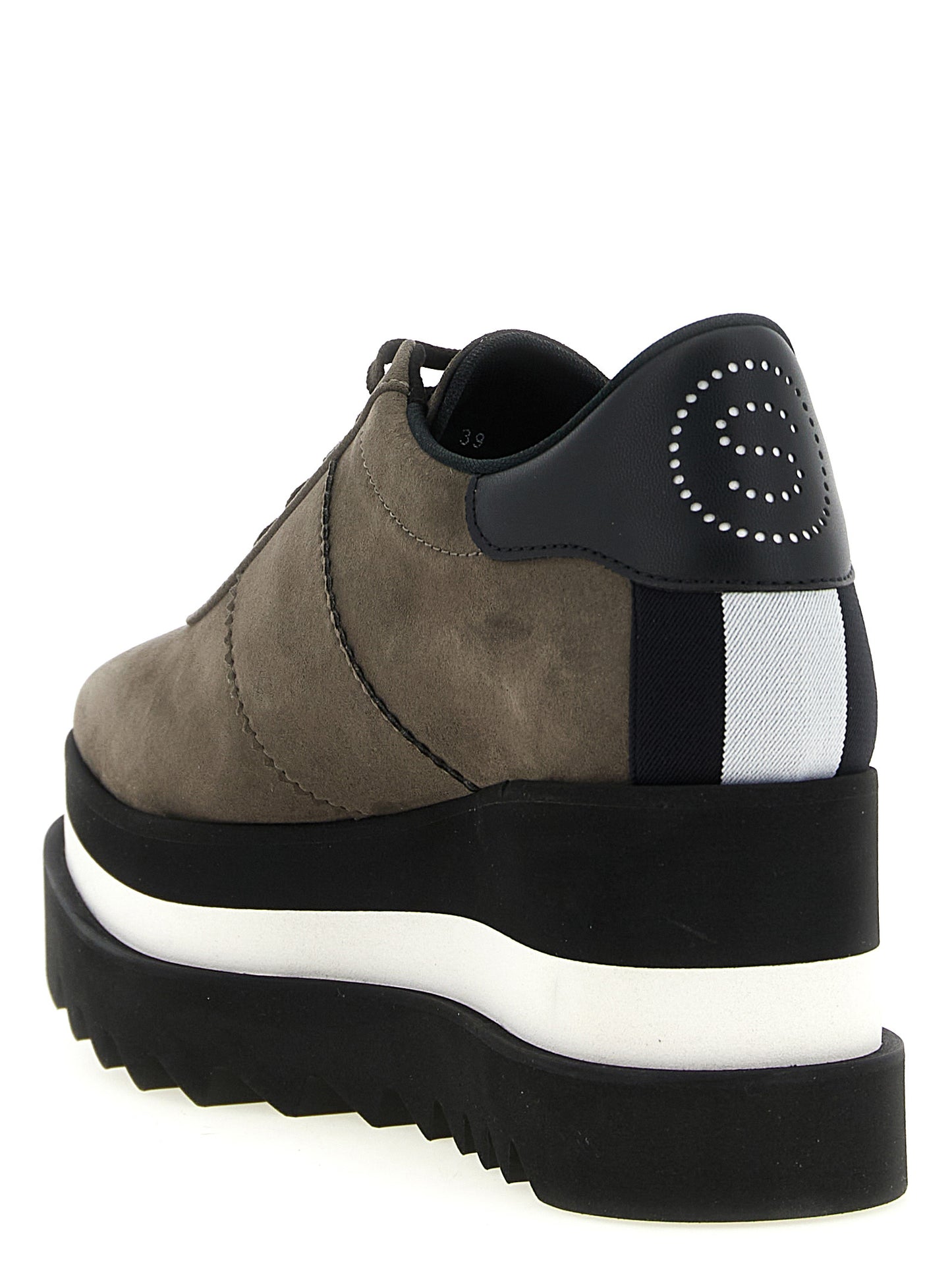 Sneakers by Stella McCartney for women in eva suede leather gray features an fashionable silhouette, showcasing the premium Star Women's Fashion EVA Suede Leather Sneakers in a fashionable fashion style that offers a fashionable finish for refined style.