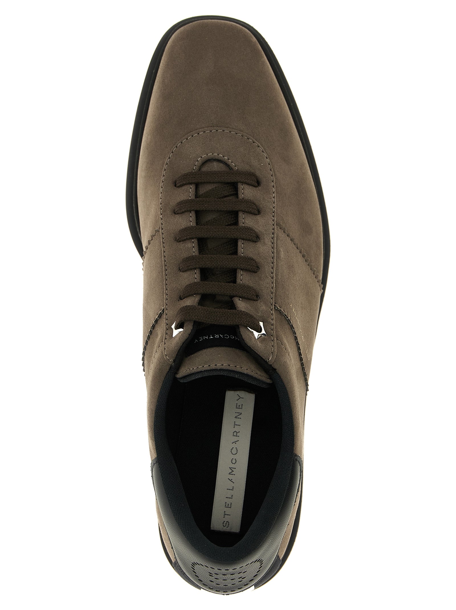 Sneakers by Stella McCartney for women in eva suede leather gray features a chic design, perfectly showcasing the chic fashion style of this Star Women's Fashion EVA Suede Leather Sneakers.