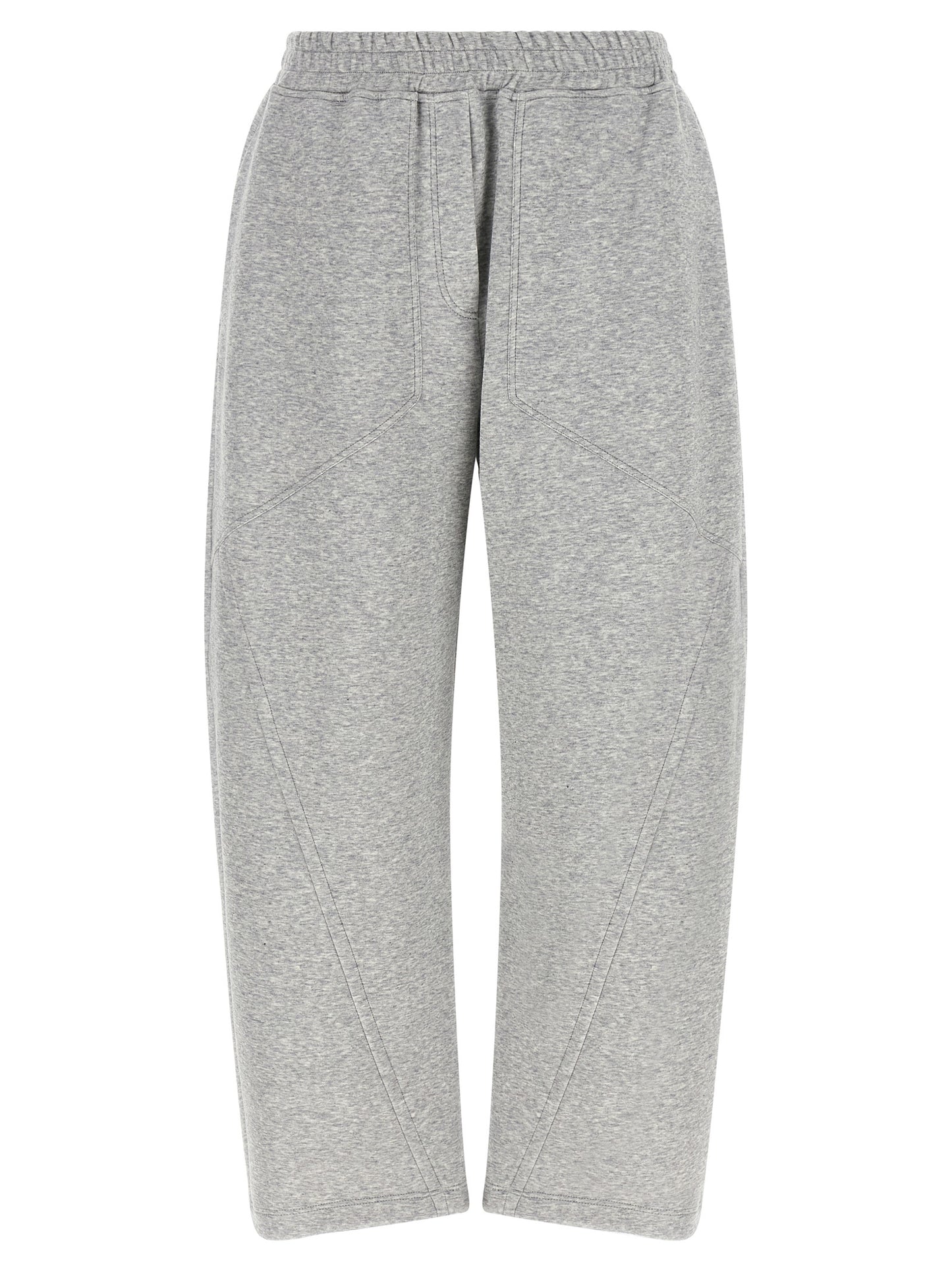 Joggers by Brunello Cucinelli for women in polyamide cotton & cashmere gray features an sartorial athletic & wide and long with a cut for a sartorial finish.