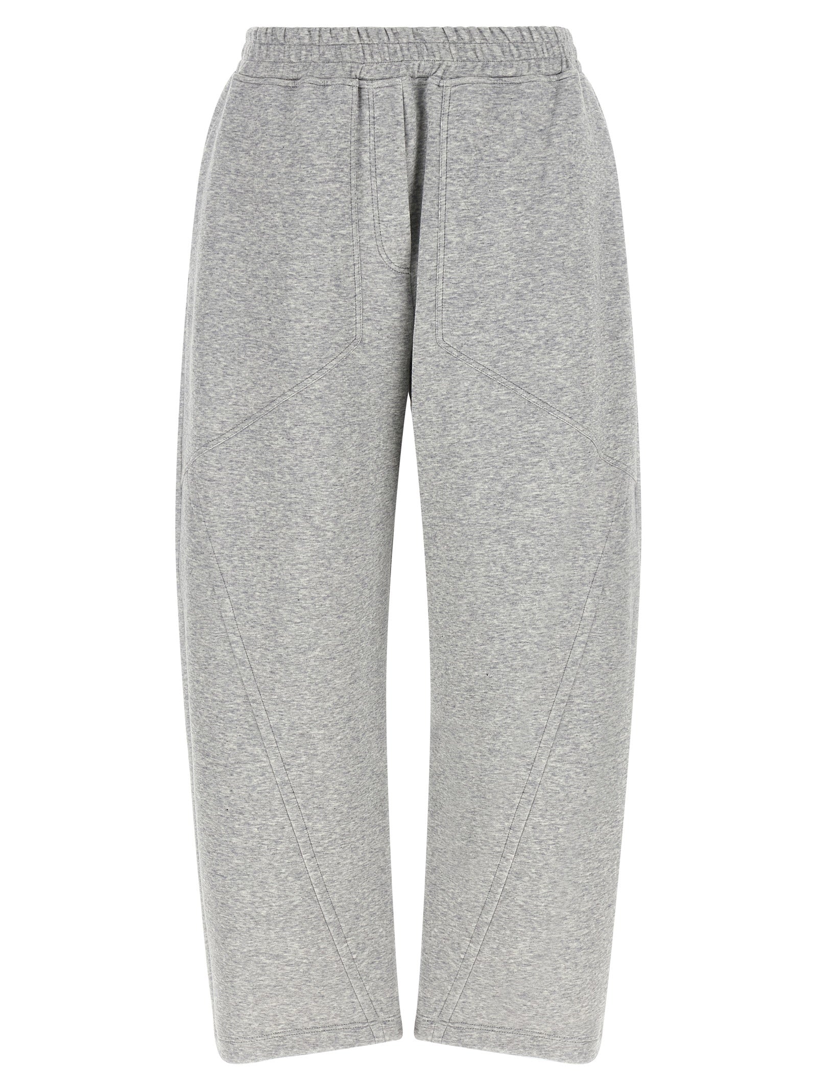 Joggers by Brunello Cucinelli for women in polyamide cotton & cashmere gray features an sartorial athletic & wide and long with a cut for a sartorial finish.