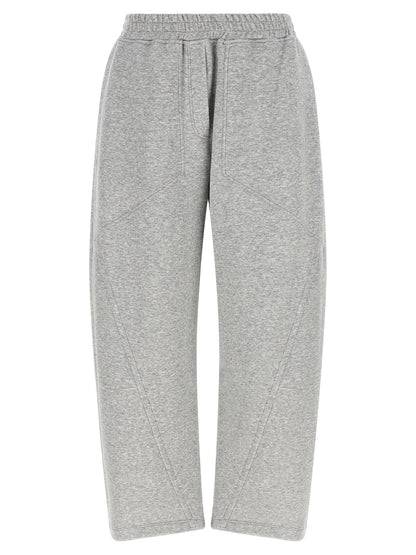 Joggers by Brunello Cucinelli for women in polyamide cotton & cashmere gray features an sartorial athletic & wide and long with a cut for a sartorial finish.