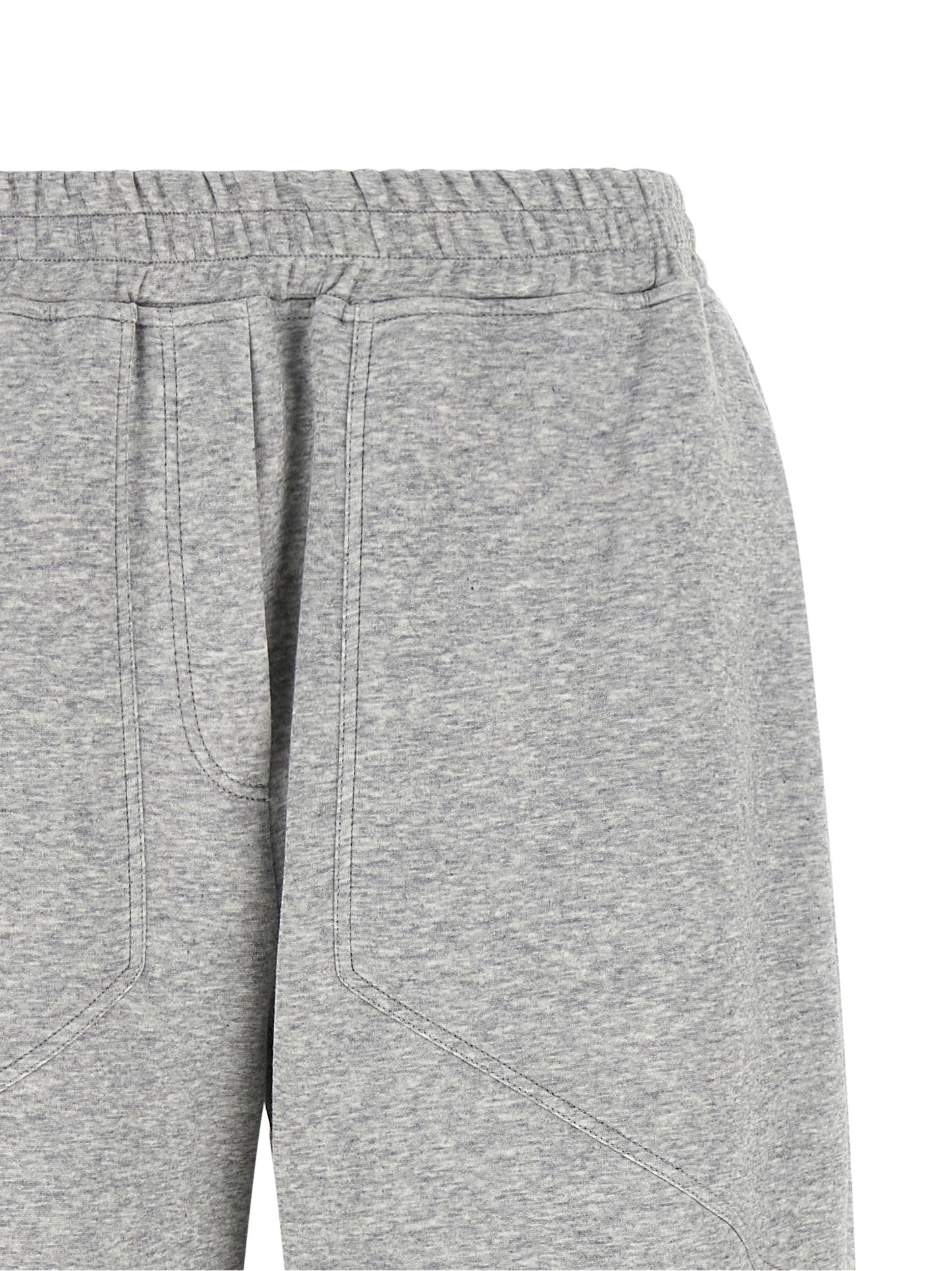 Joggers by Brunello Cucinelli for women in polyamide cotton & cashmere gray presents a tailored silhouette, showcasing a tailored athletic & wide and long cut with a refined for a truly tailored aesthetic.