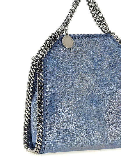 Compact Handbag by Stella McCartney for women in polyester light-blue & signature presents a ornamental silhouette, showcasing a secure , ample , and versatile for a ornamental finish.
