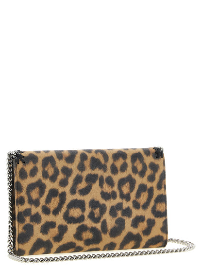 Clutch Handbag by Stella McCartney for women in polyester brown showcases a sculptural silhouette, featuring a secure magnetic, ample , and versatile for a sculptural finish.