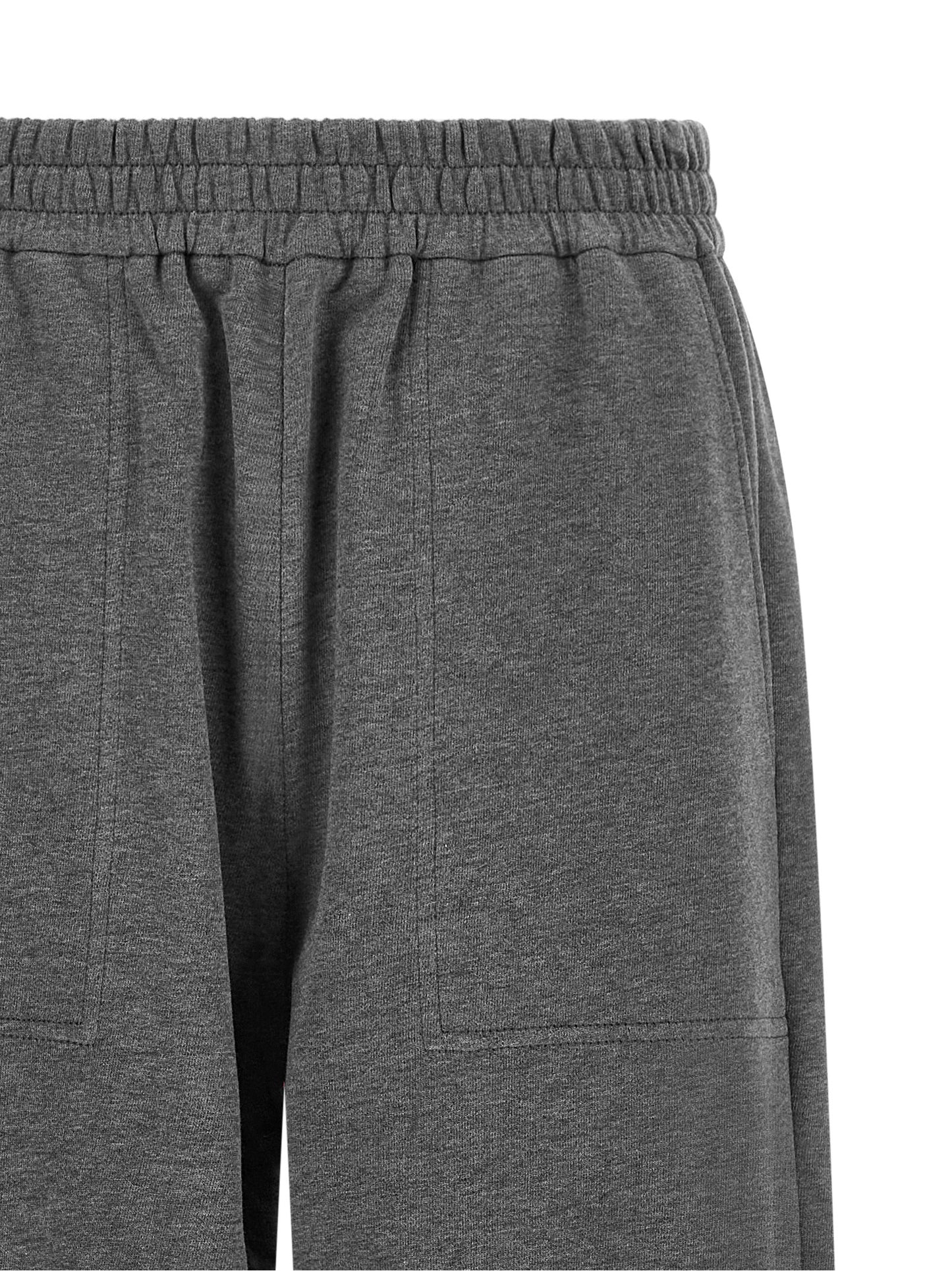 Joggers by Brunello Cucinelli for women in cotton dark-gray & natural features an sophisticated and wide with a precise long, creating a sophisticated and sophisticated silhouette.