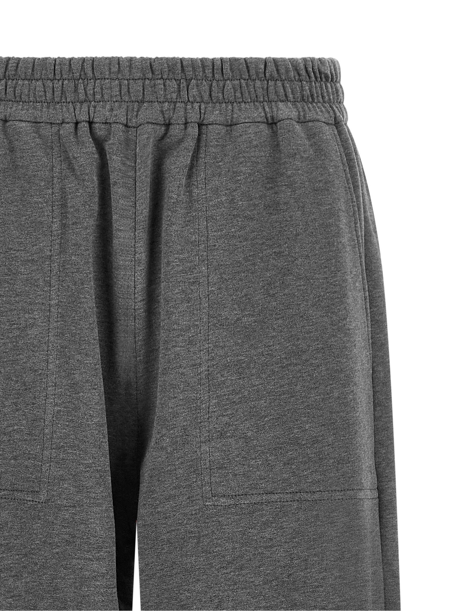 Joggers by Brunello Cucinelli for women in cotton dark-gray & natural features an sophisticated and wide with a precise long, creating a sophisticated and sophisticated silhouette.