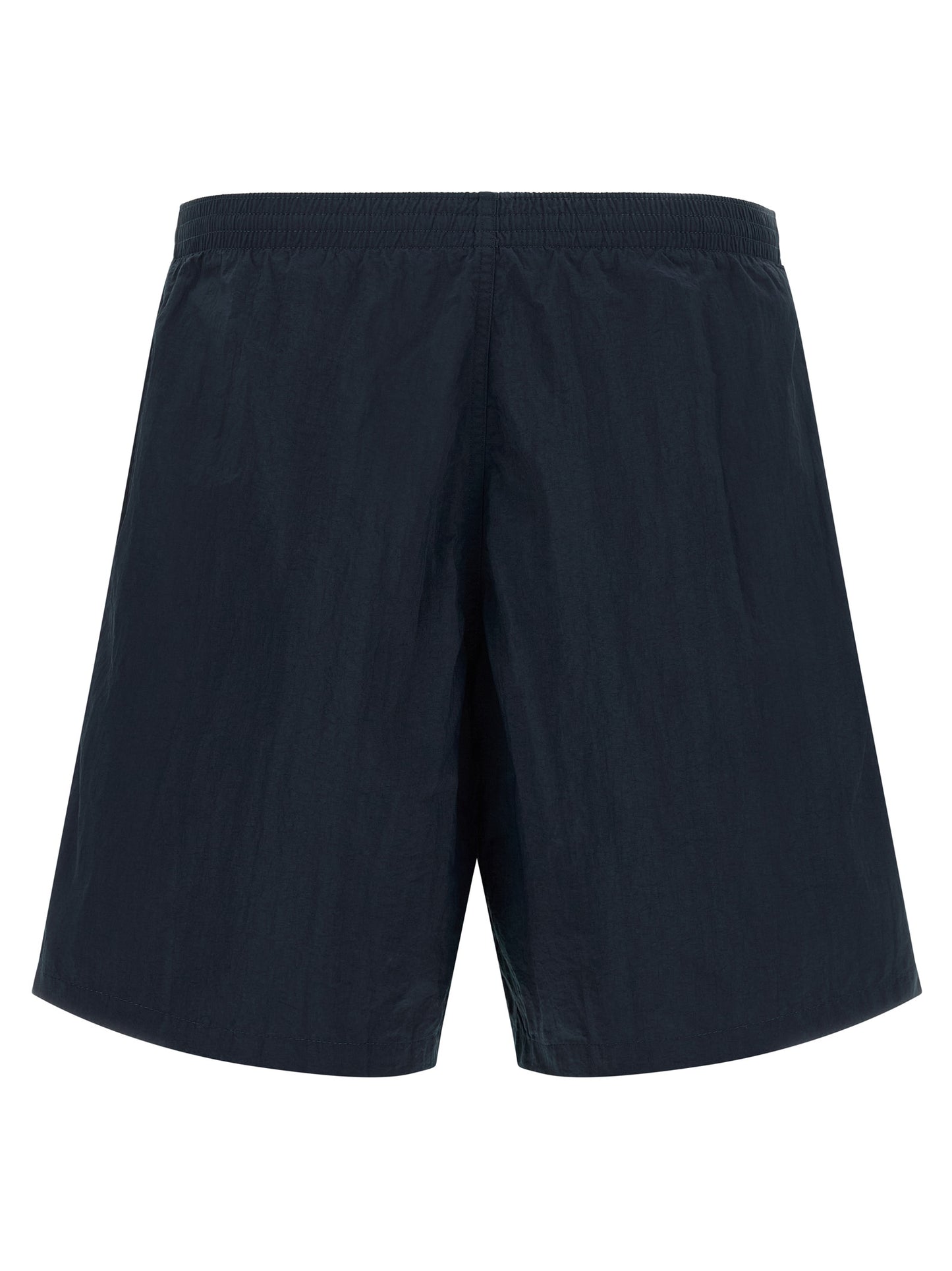 Swim Shorts by Fendi for men in polyamide dark-blue & multicolor features a beach chic silhouette, showcasing the signature style of the Selleria Men's Polyamide Swim Shorts.