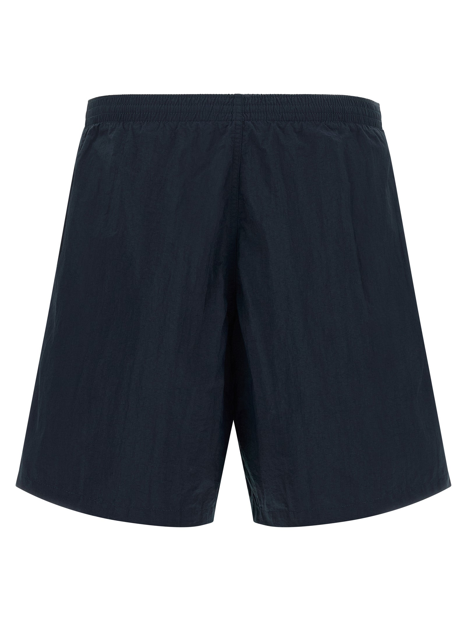 Swim Shorts by Fendi for men in polyamide dark-blue & multicolor features a beach chic silhouette, showcasing the signature style of the Selleria Men's Polyamide Swim Shorts.