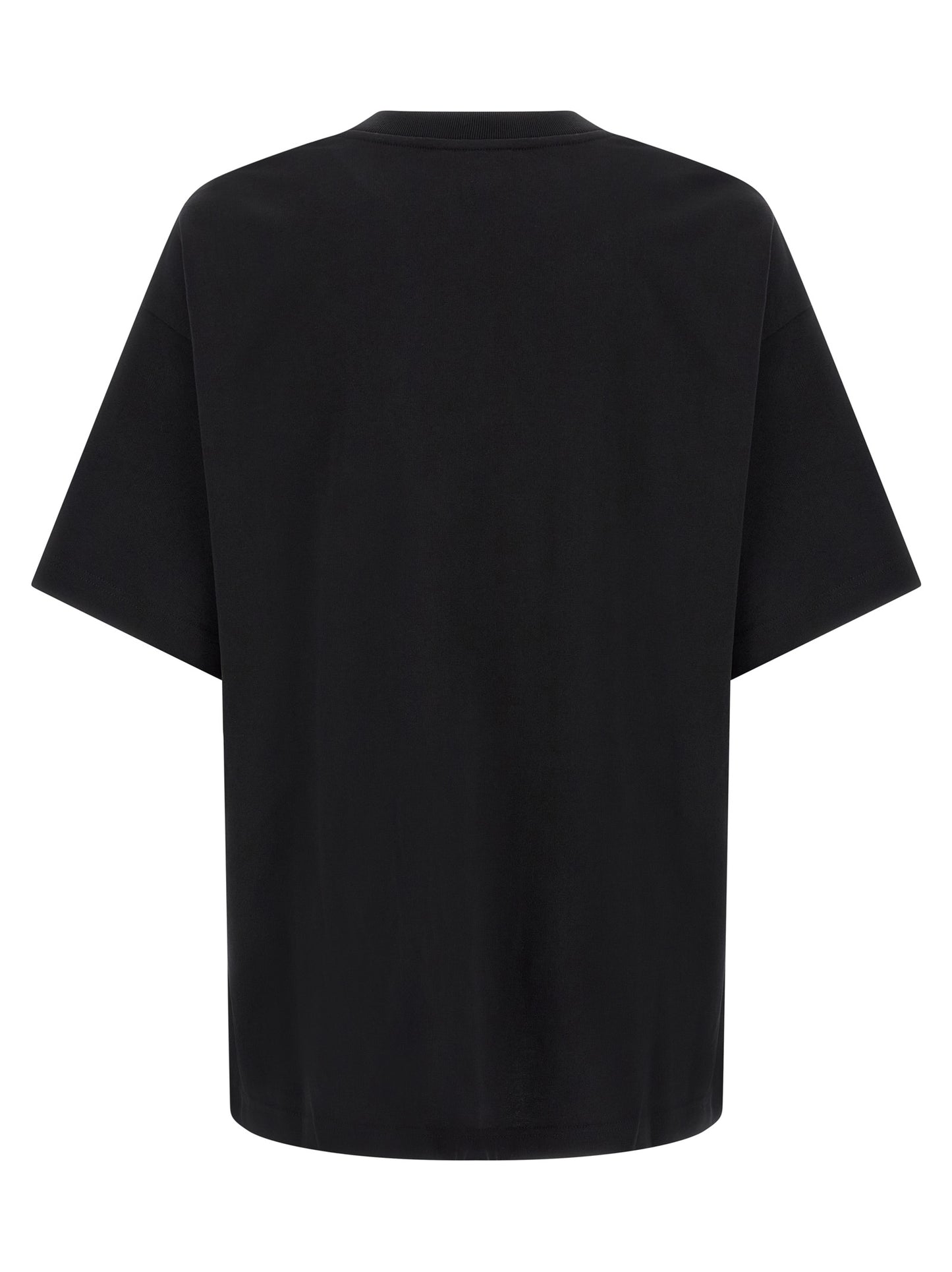 T-Shirt by Casablanca for men in organic cotton black & print features an edgy silhouette, meticulously detailed with a sophisticated and crew neckline for a truly edgy finish.