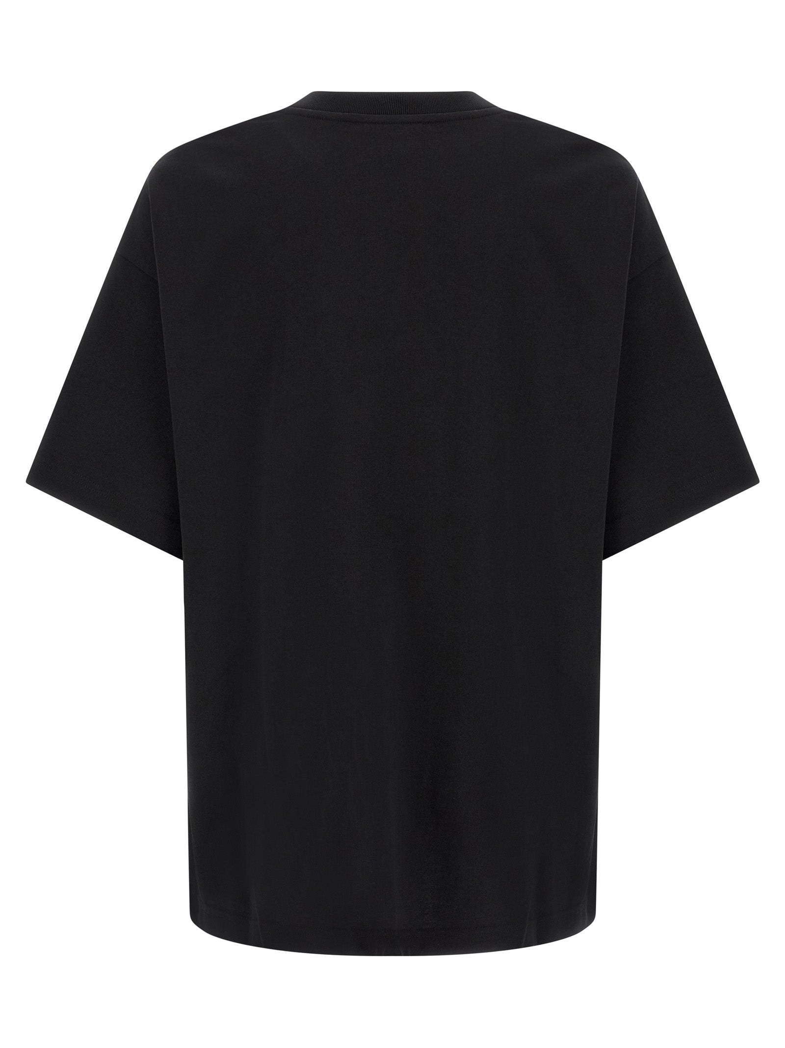 T-Shirt by Casablanca for men in organic cotton black & print features an edgy silhouette, meticulously detailed with a sophisticated and crew neckline for a truly edgy finish.