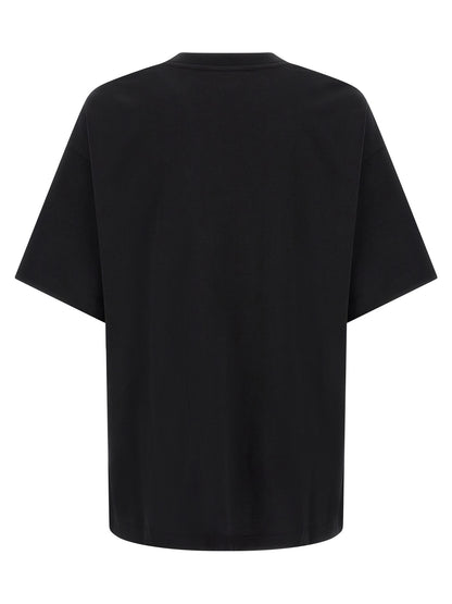 T-Shirt by Casablanca for men in organic cotton black & print features an edgy silhouette, meticulously detailed with a sophisticated and crew neckline for a truly edgy finish.