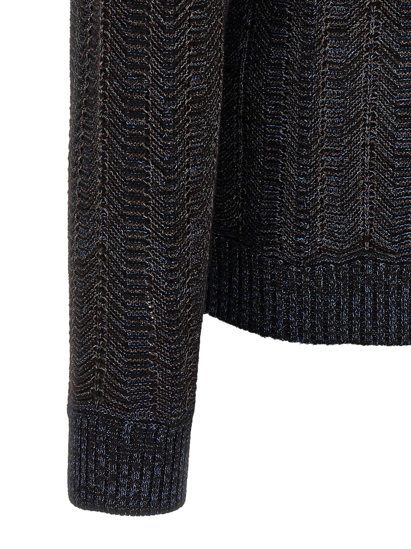 Cardigan by Missoni for men in polyester viscose wool blue features an crisp silhouette, showcasing a sophisticated and detail for a truly crisp finish.
