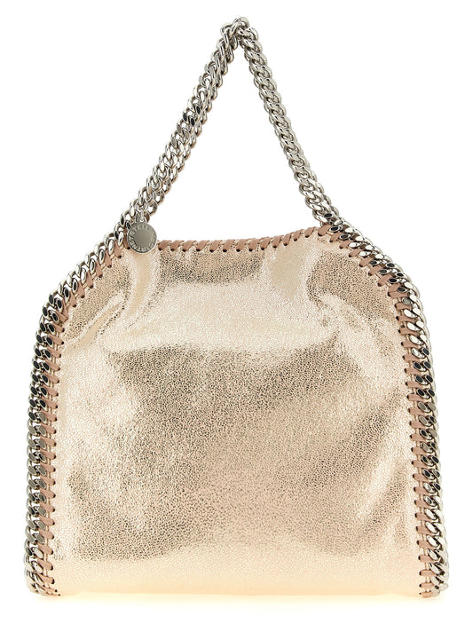 Mini Crossbody Tote Handbag by Stella McCartney for women in palladium & polyester multicolor, palladium & pink features an versatile silhouette, showcasing a secure magnetic and versatile with versatile crossbody-strap, shoulder-strap & handle for a versatile finish.