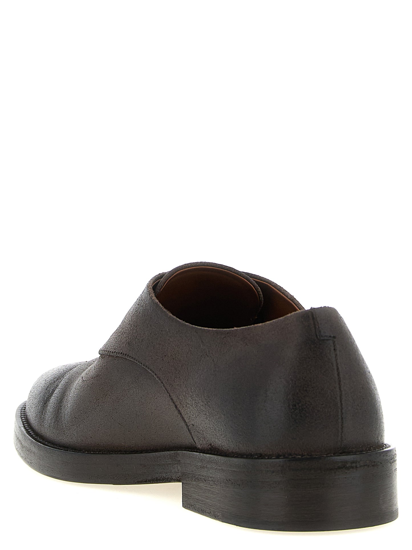 Derby Shoes by Marsell for men in calfskin leather gradient & brown features an dynamic silhouette from the Men's Calfskin Leather Derby Shoes collection, defined by a dynamic round toe style and for a dynamic look.