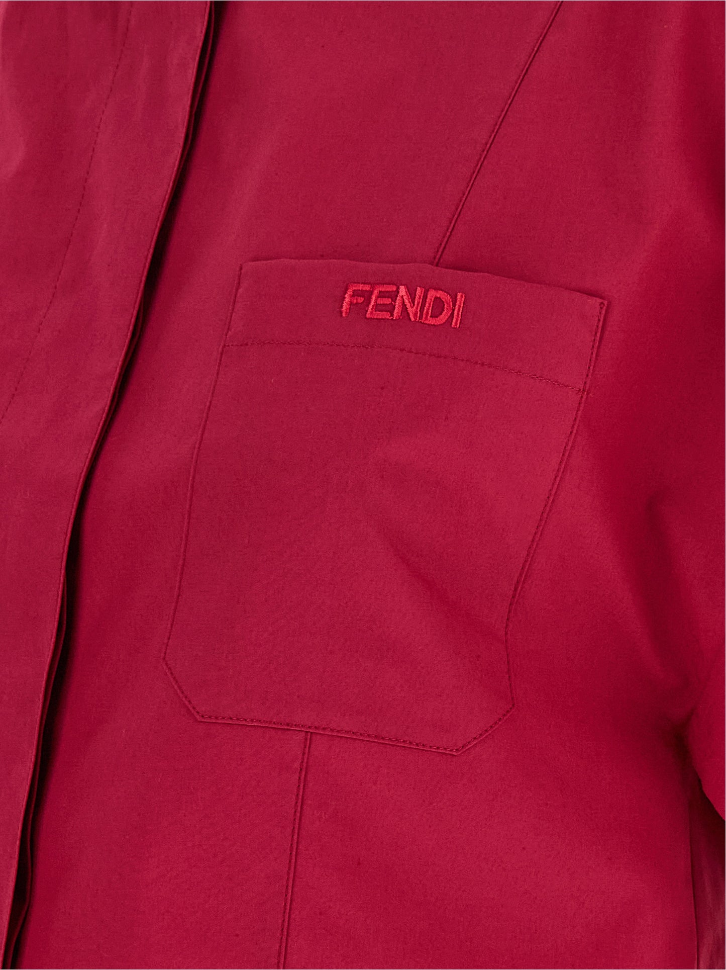 Blouse by Fendi for women in cotton rhinestone & sequins multicolor showcases a sleek silhouette, elegantly detailed with a sleek and for a sleek finish.