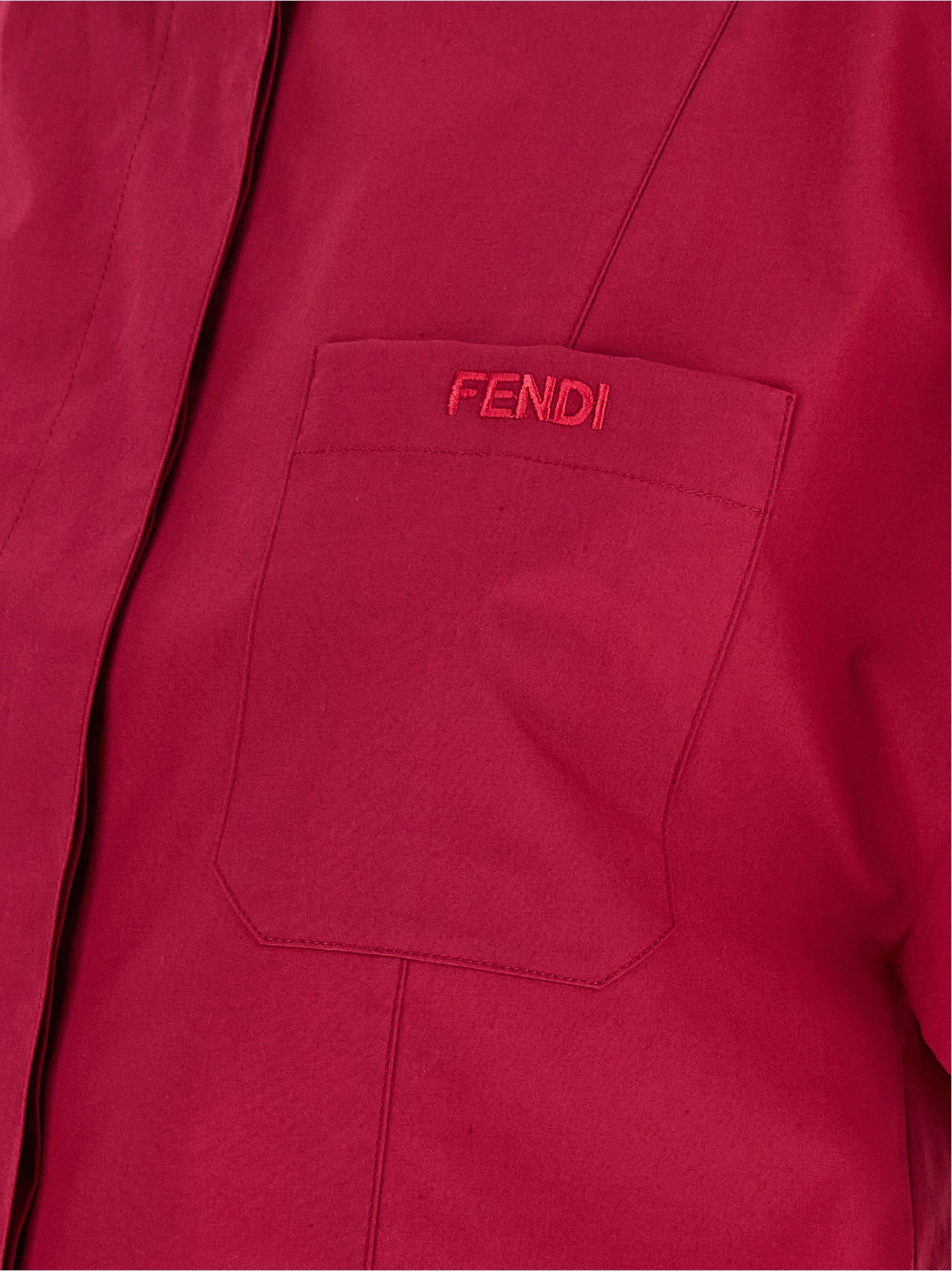 Blouse by Fendi for women in cotton rhinestone & sequins multicolor showcases a sleek silhouette, elegantly detailed with a sleek and for a sleek finish.