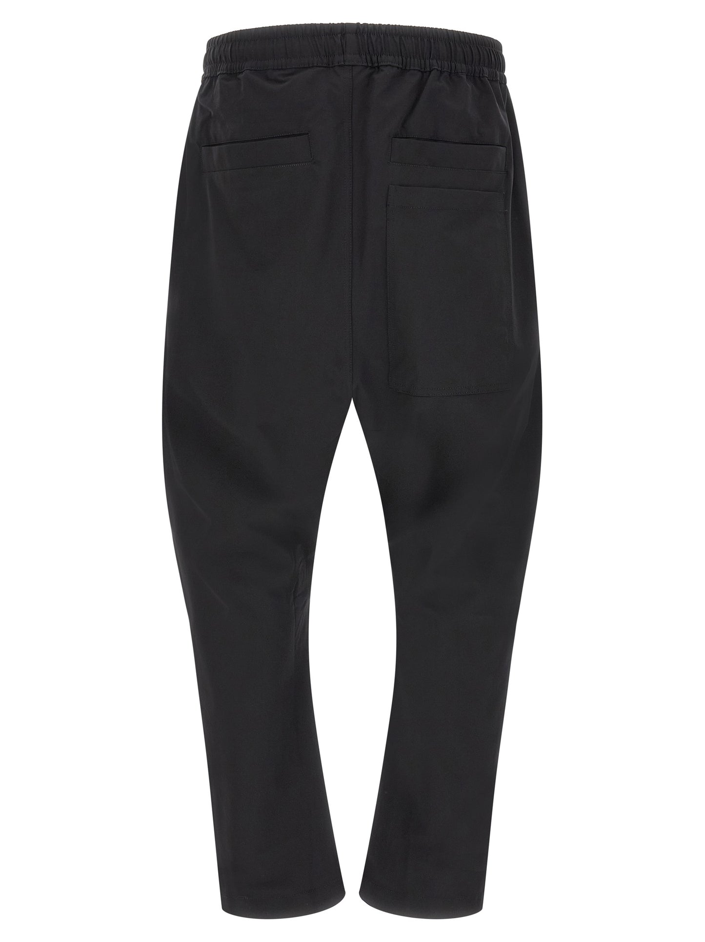 Trousers by Thom Krom for men in polyamide black features a tailored silhouette with a tailored athletic & relaxed-fit, defined by its long and a sophisticated .