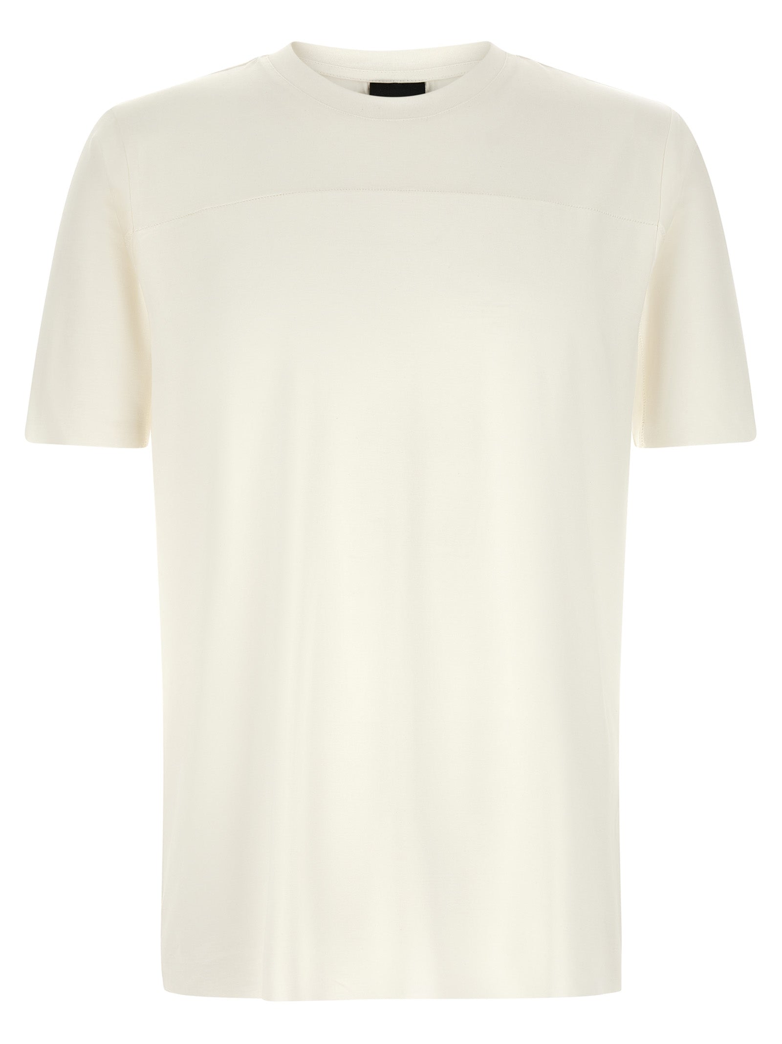 T-Shirt by Thom Krom for men in viscose white & signature features an on trend silhouette, perfectly showcasing a on trend short-sleeve and crew neckline for an elevated aesthetic.