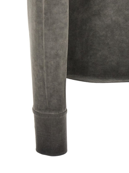 T-Shirt by Thom Krom for men in viscose gray showcases a chic silhouette, artfully detailed with a chic and for a chic finish.