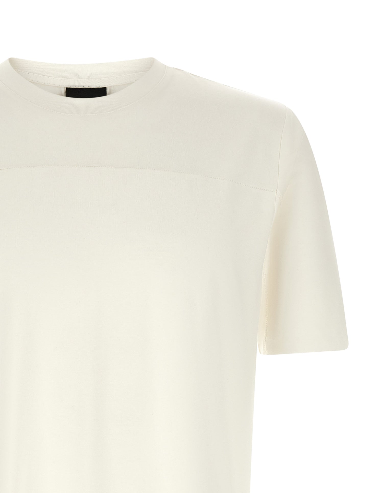 T-Shirt by Thom Krom for men in viscose white & signature features an on trend silhouette, perfectly showcasing a on trend and for an elevated aesthetic.