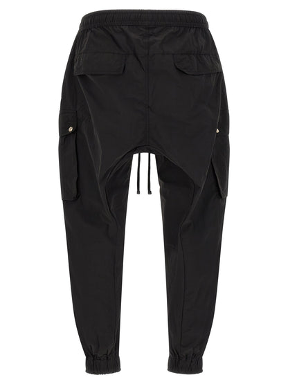 Cargo Pants by Thom Krom for men in polyamide black & silver features a architectural tapered-leg & relaxed-fit with a architectural long and architectural .