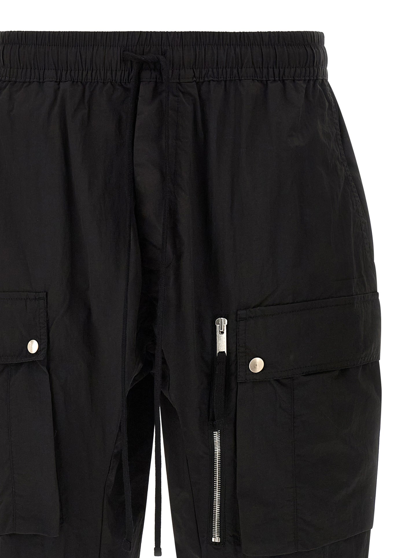 Cargo Pants by Thom Krom for men in polyamide black & silver features a architectural tapered-leg & relaxed-fit with a architectural long and architectural .