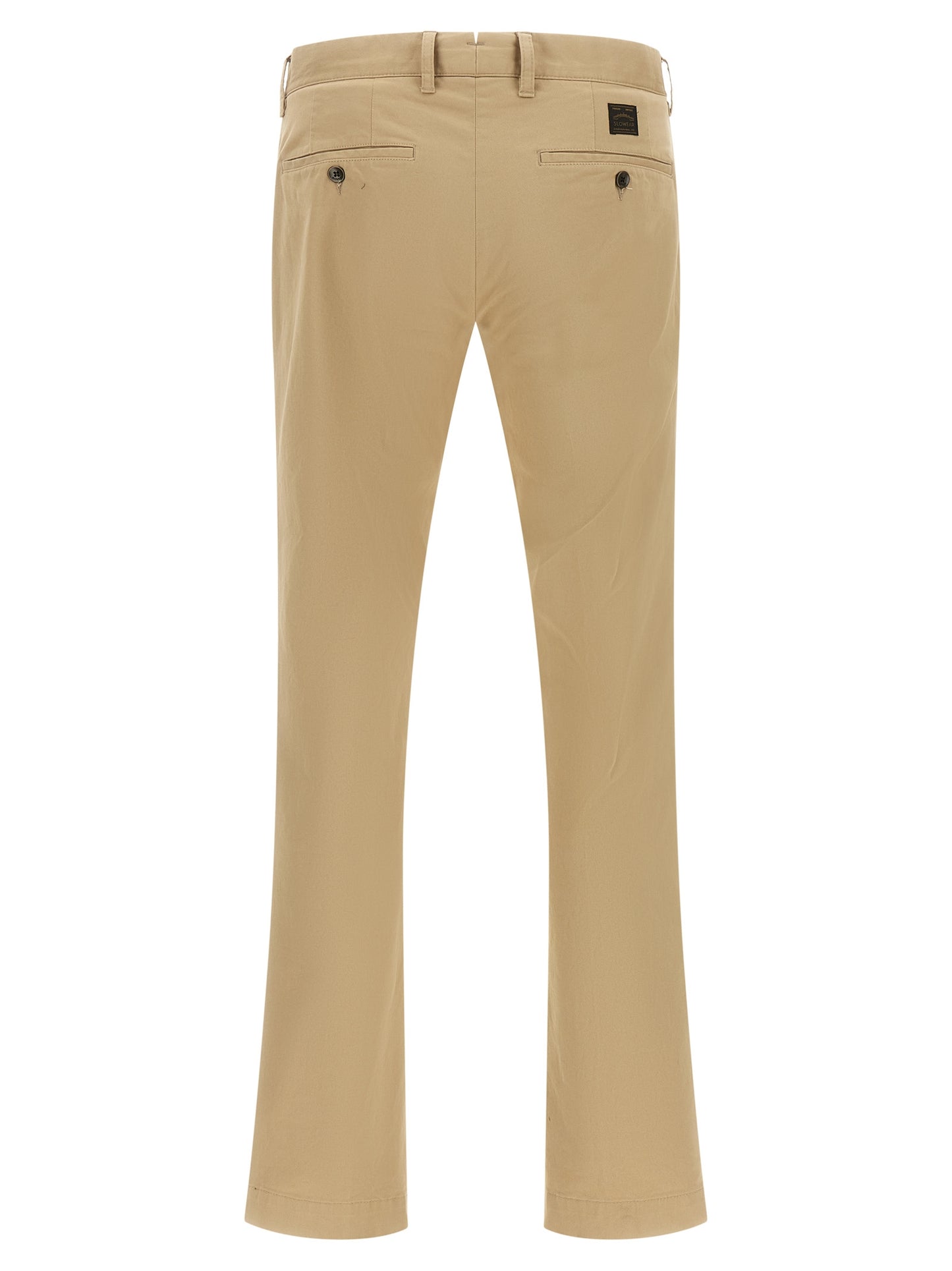 Chinos Pants by Incotex for men in cotton canvas beige features an perennial and long, expertly tailored with a perennial for a refined silhouette.