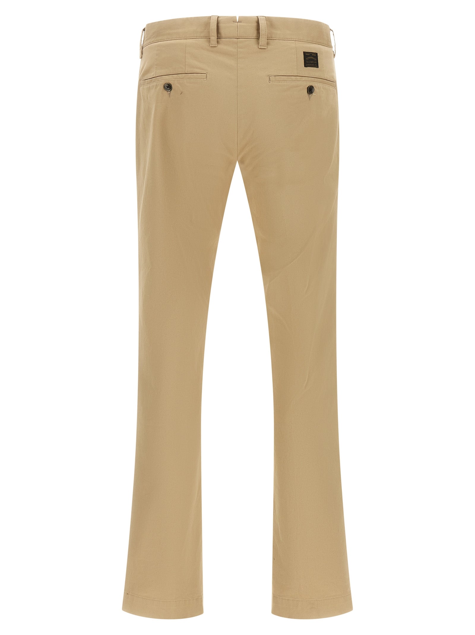 Chinos Pants by Incotex for men in cotton canvas beige features an perennial and long, expertly tailored with a perennial for a refined silhouette.