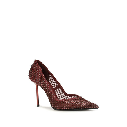 High-Heel Stiletto Pumps Heels by LE SILLA for women in cotton canvas & crystal multicolor features a effortlessly chic Women's Cotton Canvas & Crystal High-Heel Stiletto Pumps Heels design with a sophisticated stiletto high-heel and elegant pointed toe style.