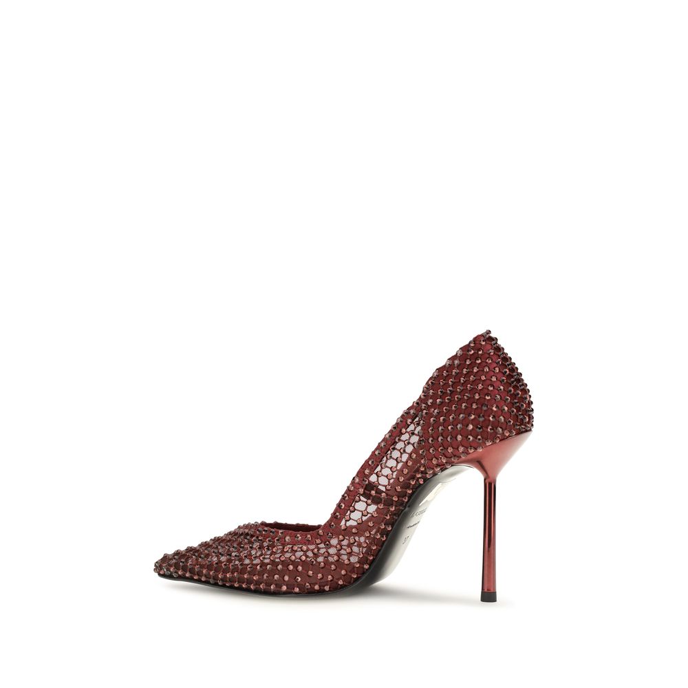 This High-Heel Stiletto Pumps Heels by LE SILLA for women in cotton canvas & crystal multicolor presents a effortlessly chic silhouette from the Women's Cotton Canvas & Crystal High-Heel Stiletto Pumps Heels collection, featuring a effortlessly chic stiletto high-heel and effortlessly chic pointed toe style.