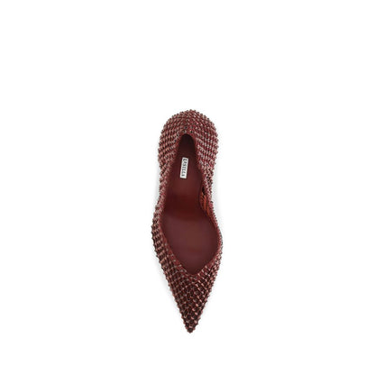 High-Heel Stiletto Pumps Heels by LE SILLA for women in cotton canvas & crystal multicolor showcases a exquisite silhouette, perfectly accentuating Women's Cotton Canvas & Crystal High-Heel Stiletto Pumps Heels with a exquisite stiletto high-heel and exquisite pointed toe style.