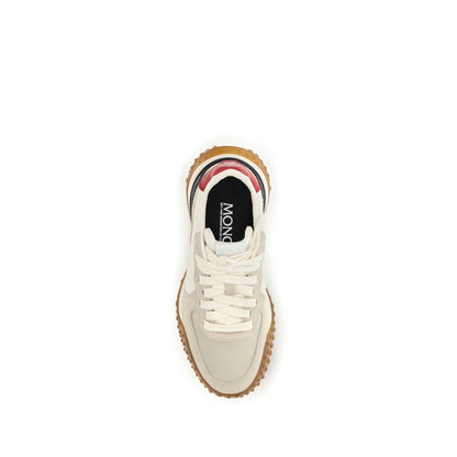 Athletic Sneakers Moncler women eva tu polyamide suede leather beige & ivory featuring a avant-garde City Women's Low Top EVA TU Polyamide Suede Leather Athletic Sneakers design with a avant-garde low-top style for a refined finish.