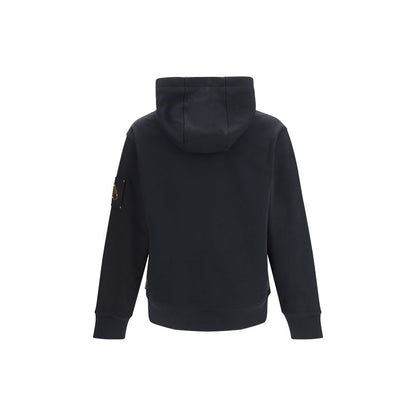 Sweatshirt Hoodie by Moose Knuckles for men in cotton black, gold & signature features an luminous silhouette, showcasing a sophisticated hooded neckline and for a truly luminous look.