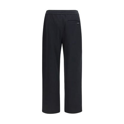 Trousers by Moose Knuckles for men in cotton black features a sculptural silhouette, showcasing a sculptural straight-leg & regular-fit and long with a sophisticated for a sculptural finish.