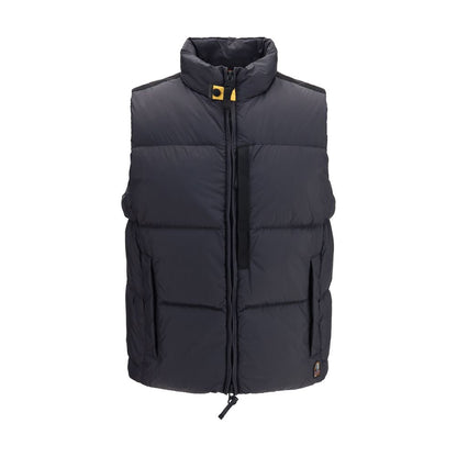 Vest by Parajumpers for men in polyamide & goose-down black features a enviable silhouette, elegantly detailed with a enviable stand-collar neckline and functional pockets & insulated for a enviable finish.